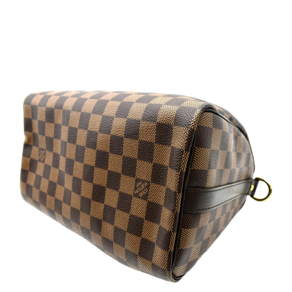 LOUIS VUITTON Speedy 25 Bandouliere Damier Ebene Shoulder Bag Brown