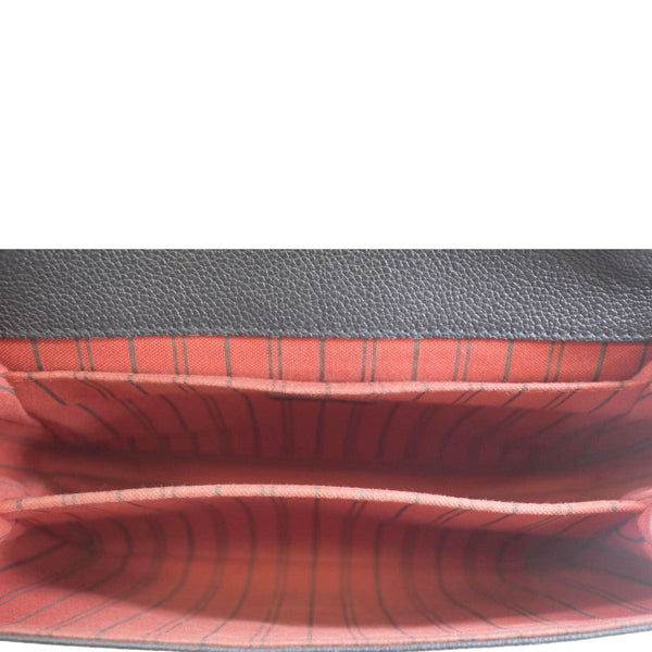 LOUIS VUITTON Metis Pochette Empreinte Leather Crossbody Bag Navy Blue