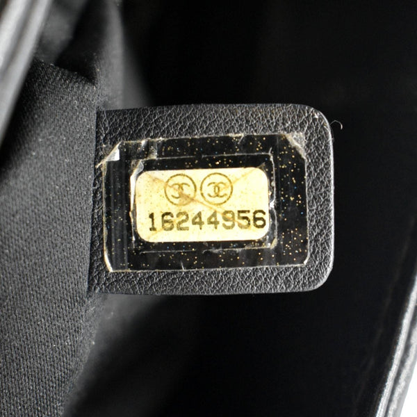 CHANEL Grand Shopping Quilted Caviar Leather GST Tote Bag Black