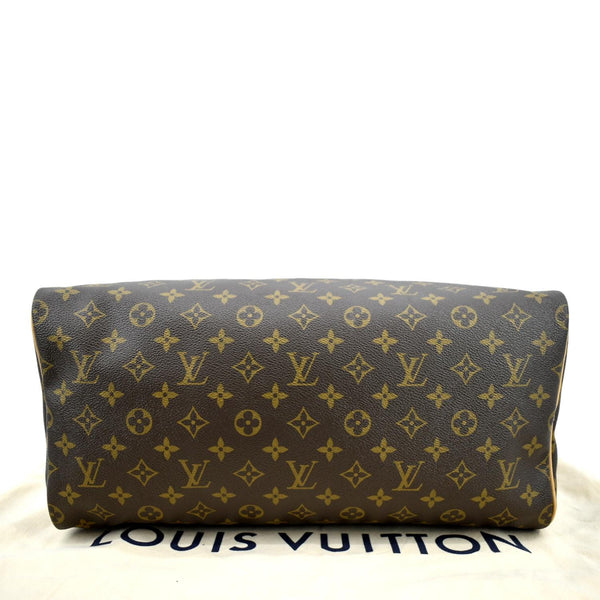 Louis Vuitton Speedy 35 Monogram Canvas Satchel Bag in brown color - Bottom