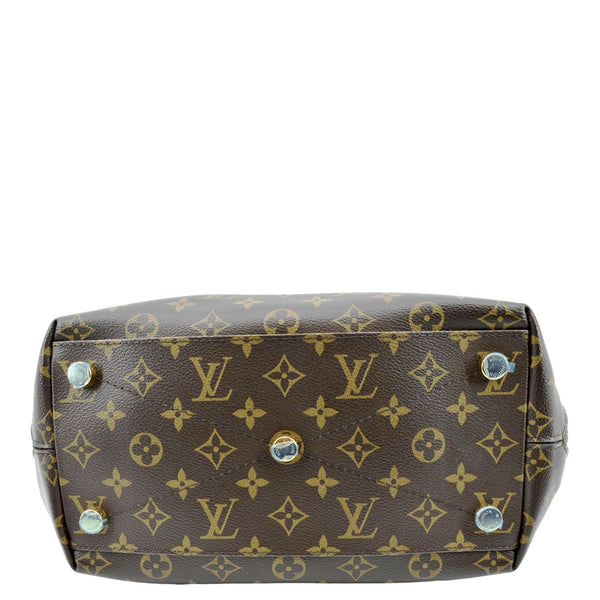 LOUIS VUITTON Majestueux Monogram Canvas Exotic Tote Bag Brown