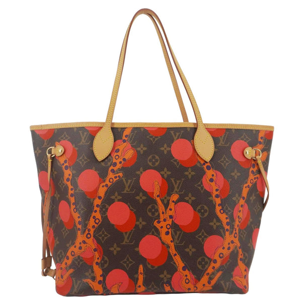 LOUIS VUITTON Neverfull MM Grenade Ramages Monogram Canvas Tote Bag Brown