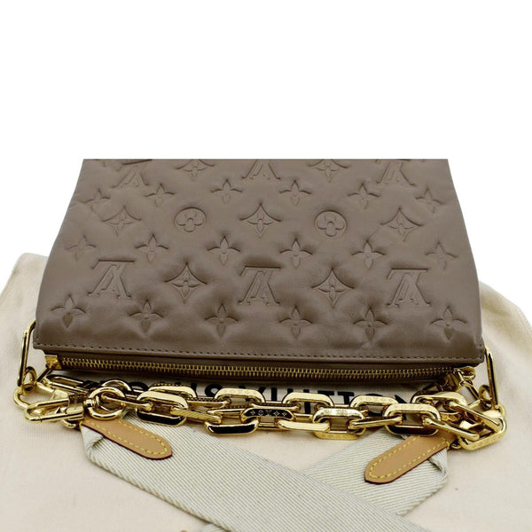 Louis Vuitton Coussin MM Monogram Embossed Shoulder Bag - Top