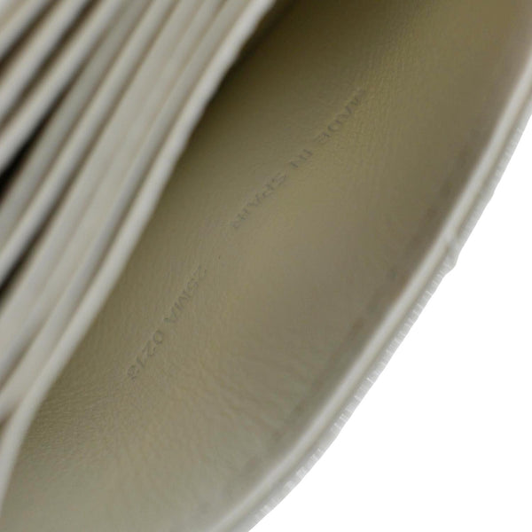 CHRISTIAN DIOR 5 Gusset Patent Leather Card Holder Cream