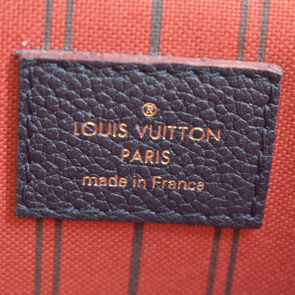 LOUIS VUITTON Metis Pochette Empreinte Leather Crossbody Bag Navy Blue