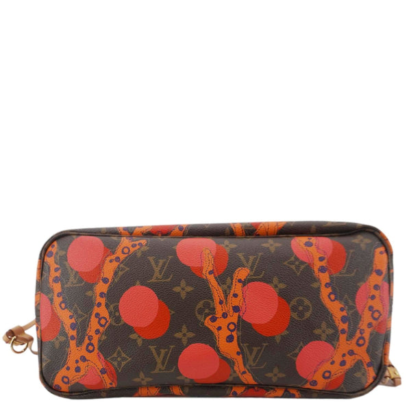 LOUIS VUITTON Neverfull MM Grenade Ramages Monogram Canvas Tote Bag Brown