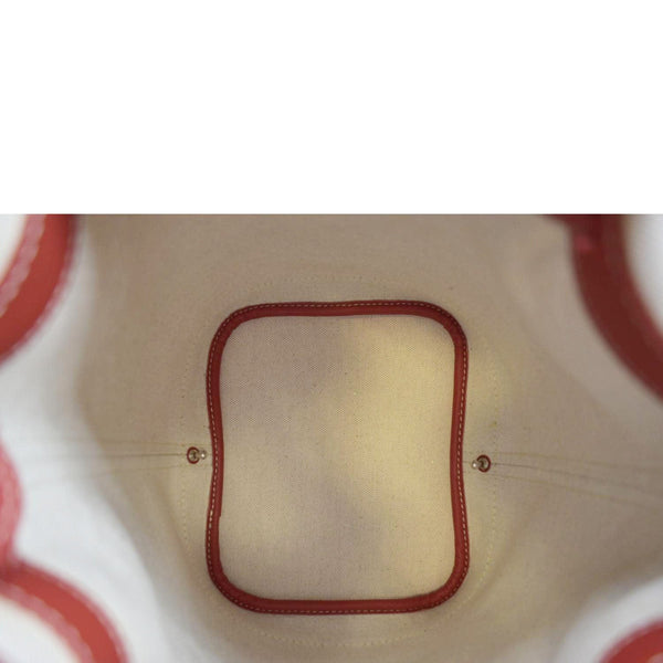 GOYARD Petit Flot Canvas Bucket Bag Red