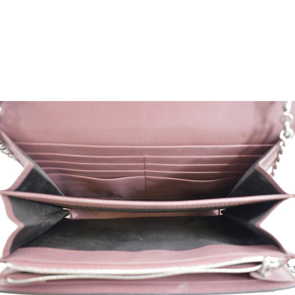 GUCCI Dionysus Blooms GG Supreme Crossbody Chain Wallet Pink 401231