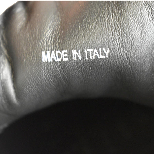 PRADA Logo Black And White Leather Sneakers Size 39 1/2