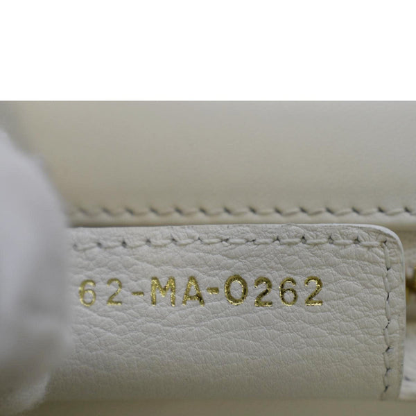 CHRISTIAN DIOR Caro Small Supple Cannage Calfskin Leather Shoulder Bag Ivory