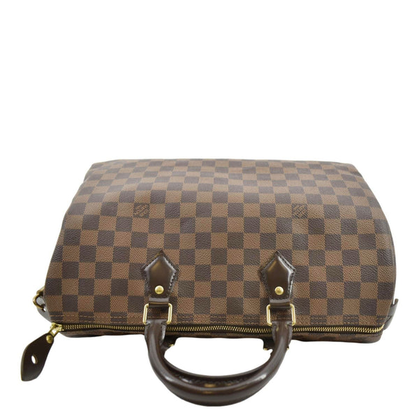 LOUIS VUITTON Speedy 35 Damier Ebene Satchel Bag Brown