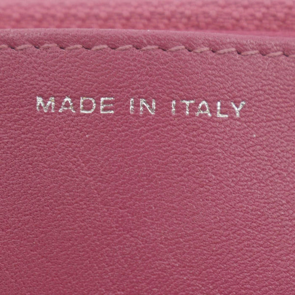 CHANEL Camellia Wallet On Chain Leather Crossbody Bag Pink