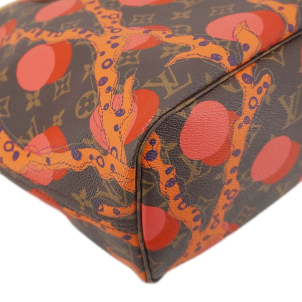 LOUIS VUITTON Neverfull MM Grenade Ramages Monogram Canvas Tote Bag Brown