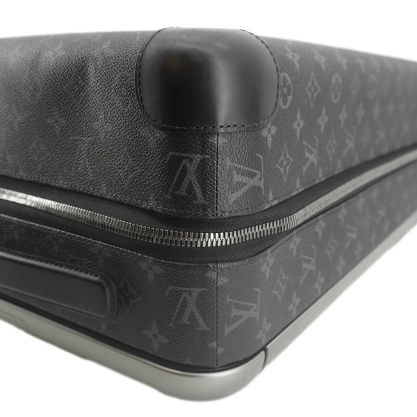 LOUIS VUITTON Horizon 55 Monogram Eclipse Canvas Rolling Suitcase Black