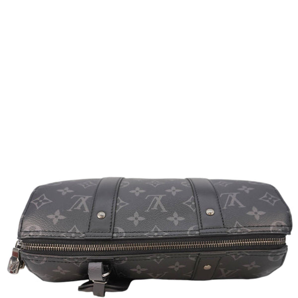 LOUIS VUITTON City Keepall Monogram Eclipse Travel Bag Black