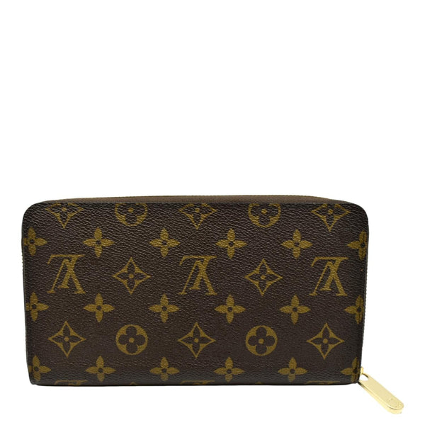 LOUIS VUITTON Zip Around Monogram Canvas Wallet Brown