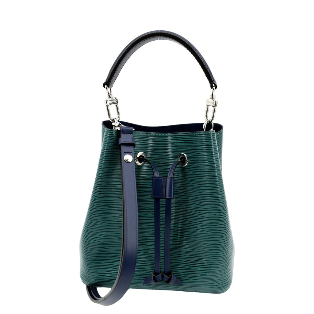 LOUIS VUITTON Louis Vuitton Neonoe BB epi leather shoulder bag handbag  M57691 turquoise blue.
