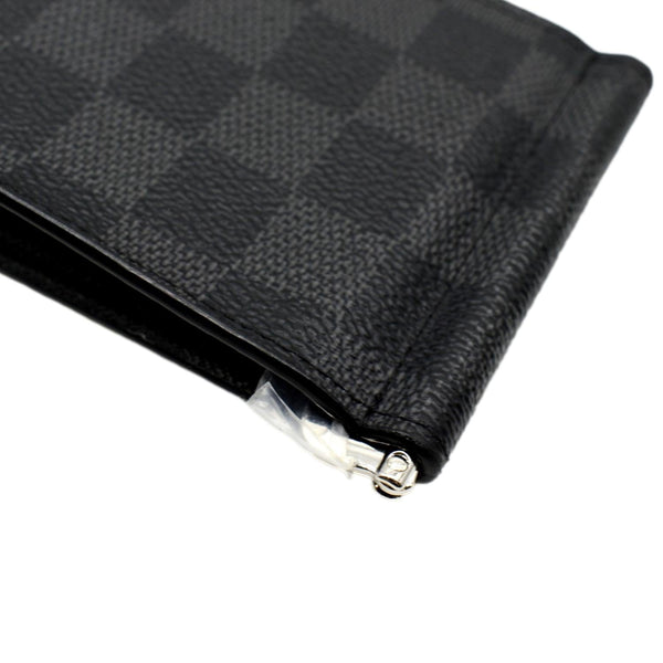LOUIS VUITTON Pince Money Clip Damier Graphite Wallet Black