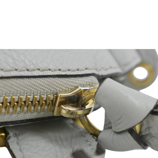 CHLOE Marcie Small Calfskin Leather Shoulder Bag Grey