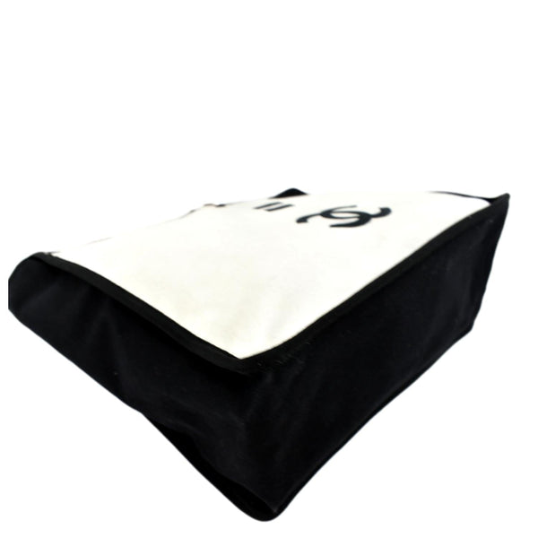 CHANEL 5 x 5 Canvas Tote Bag Ivory