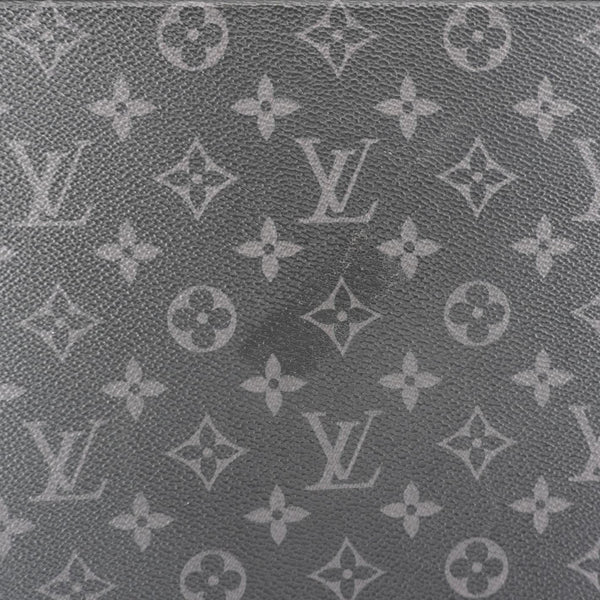 LOUIS VUITTON Horizon 55 Monogram Eclipse Canvas Rolling Suitcase Black