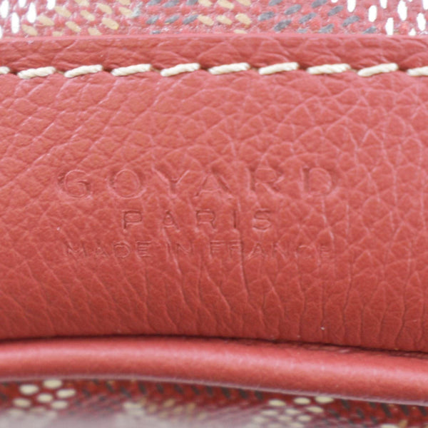 GOYARD Petit Flot Canvas Bucket Bag Red