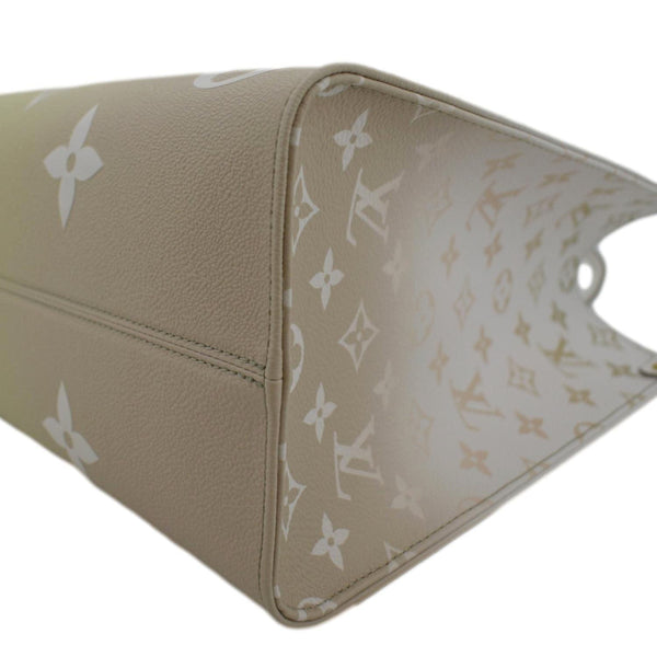 LOUIS VUITTON Onthego Spring City Giant Monogram Leather Shoulder Bag Bicolor