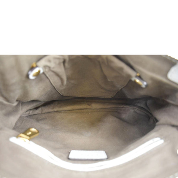 CHLOE Marcie Small Calfskin Leather Shoulder Bag Grey