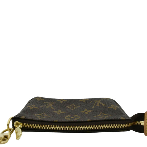 LOUIS VUITTON Pochette Mini Monogram Canvas Accessoires Pouch Brown
