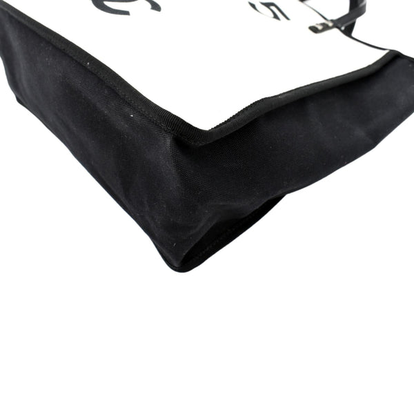 CHANEL 5 x 5 Canvas Tote Bag Ivory