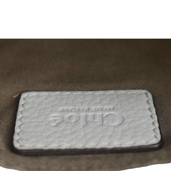 CHLOE Marcie Small Calfskin Leather Shoulder Bag Grey