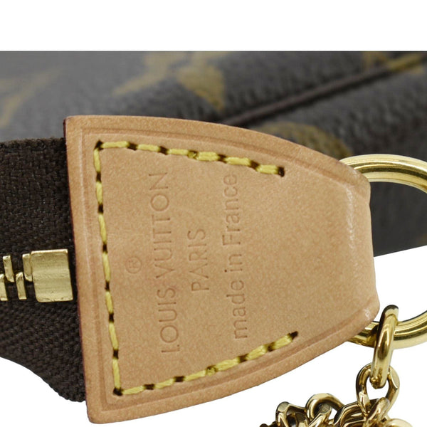 LOUIS VUITTON Pochette Mini Monogram Canvas Accessoires Pouch Brown