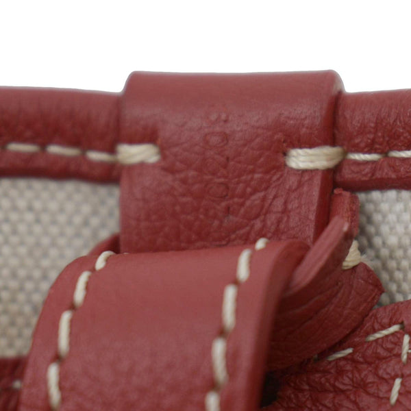GOYARD Petit Flot Canvas Bucket Bag Red