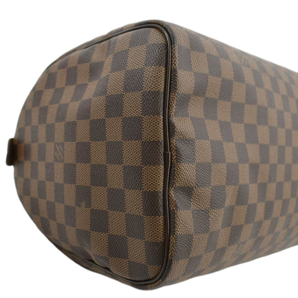 LOUIS VUITTON Speedy 35 Damier Ebene Satchel Bag Brown
