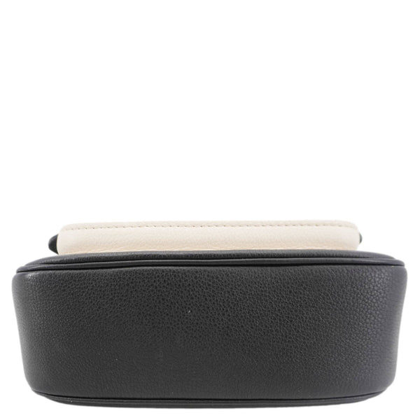 LOUIS VUITTON Lockme Tender Calfskin Leather Shoulder Bag Black