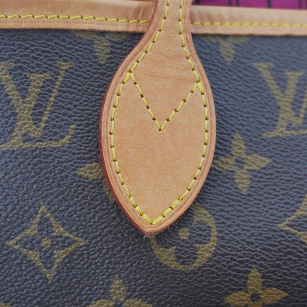 LOUIS VUITTON Neverfull MM Monogram Canvas Shoulder Bag Brown