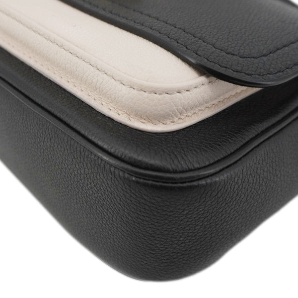 LOUIS VUITTON Lockme Tender Calfskin Leather Shoulder Bag Black