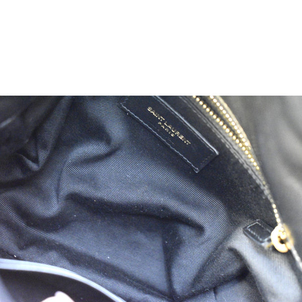 YVES SAINT LAURENT Toy Loulou Puffer Quilted Lambskin Leather Crossbody Bag Black