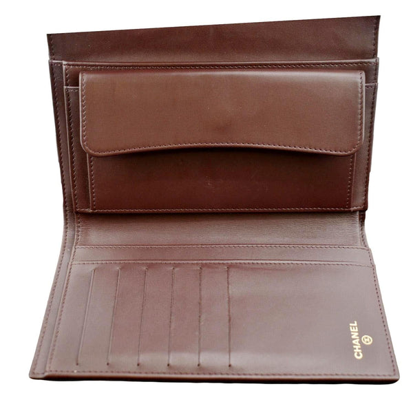 Chanel Flap Quilted Caviar Wallet Inside