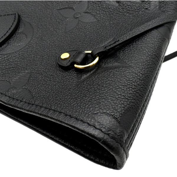 LOUIS VUITTON Neverfull MM Monogram Empreinte Leather Tote Bag Black