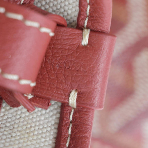 GOYARD Petit Flot Canvas Bucket Bag Red