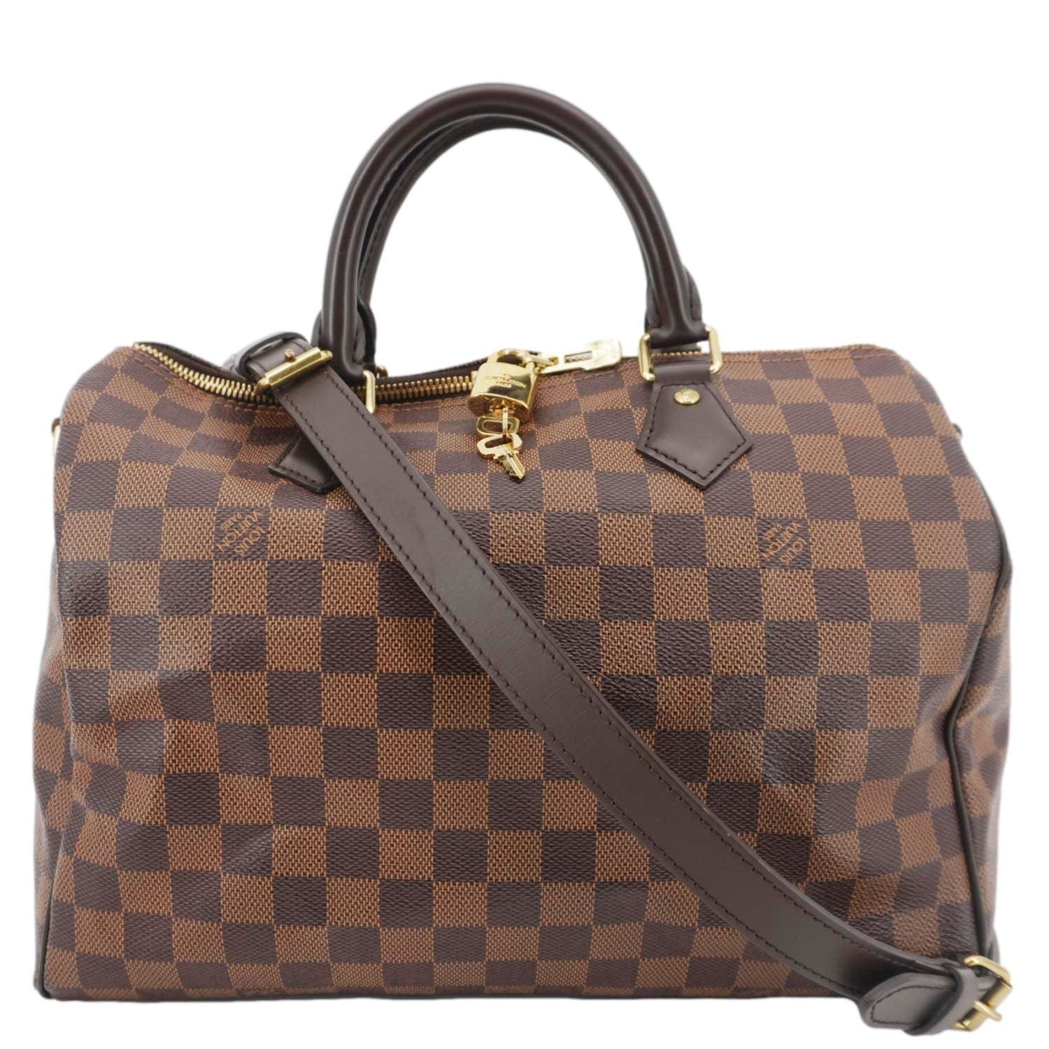 LOUIS VUITTON Speedy 30 Damier Ebene Bag – Front View