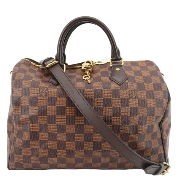 LOUIS VUITTON Speedy 30 Damier Ebene Bag – Shoulder Strap View