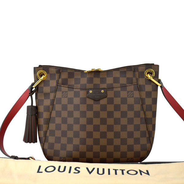 LOUIS VUITTON South Bank Besace Damier Ebene Crossbody Bag Brown