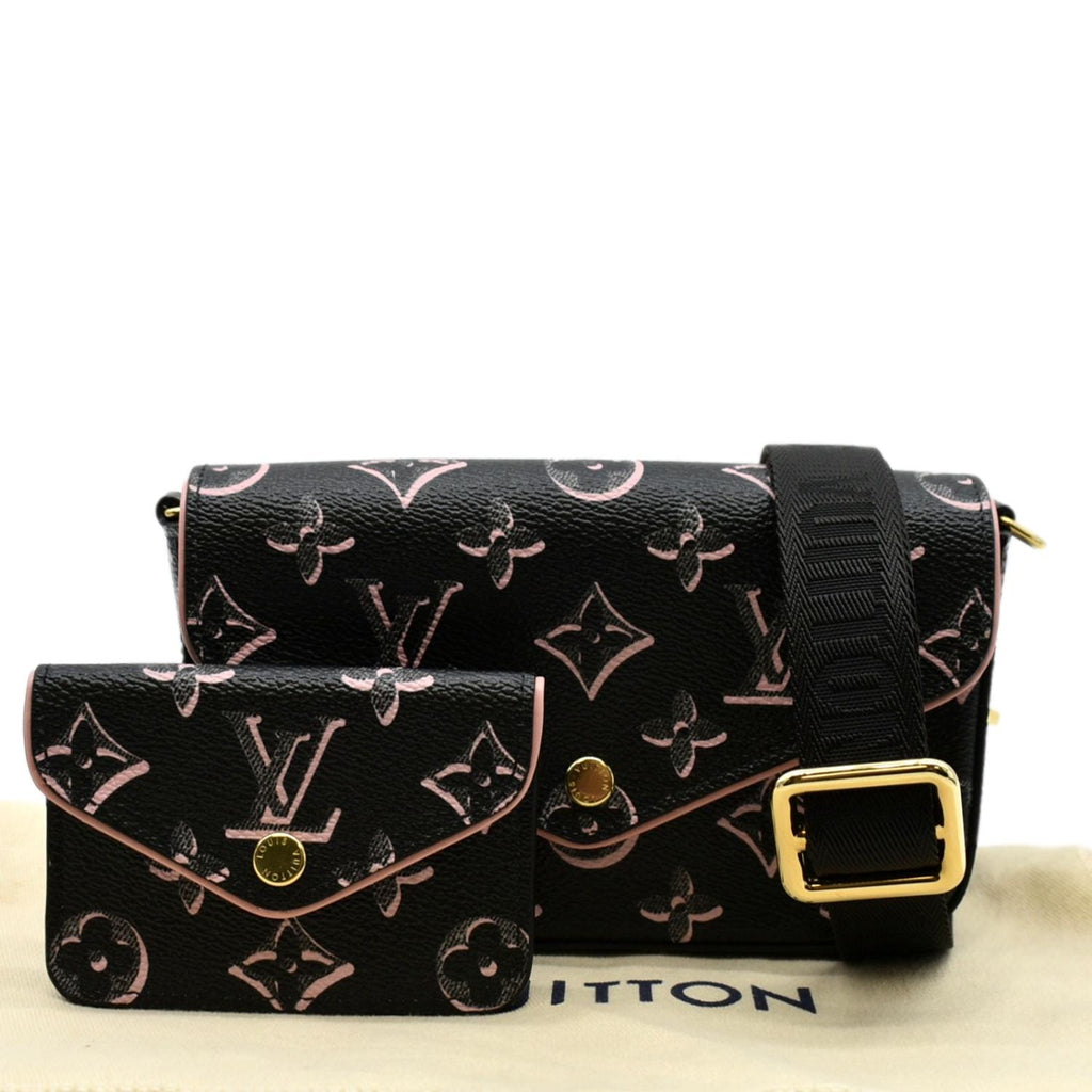 Louis Vuitton Felicie Strap & Go Handbag Monogram Canvas Brown 2311533