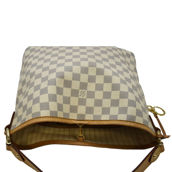 LOUIS VUITTON Delightful PM Damier Azur Hobo Bag White