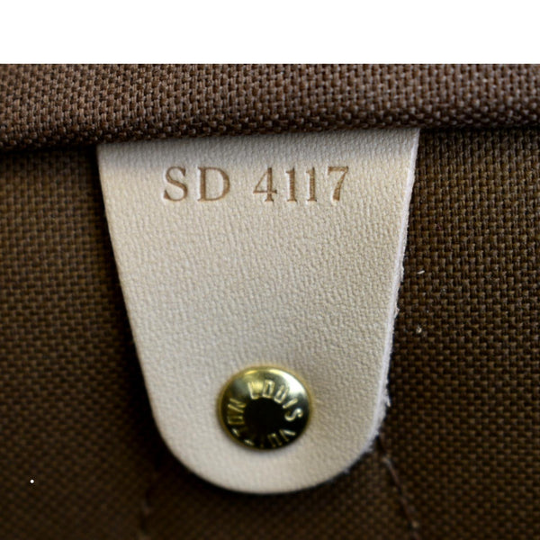 Louis Vuitton Speedy 35 Monogram Canvas Satchel Bag in brown color - Number