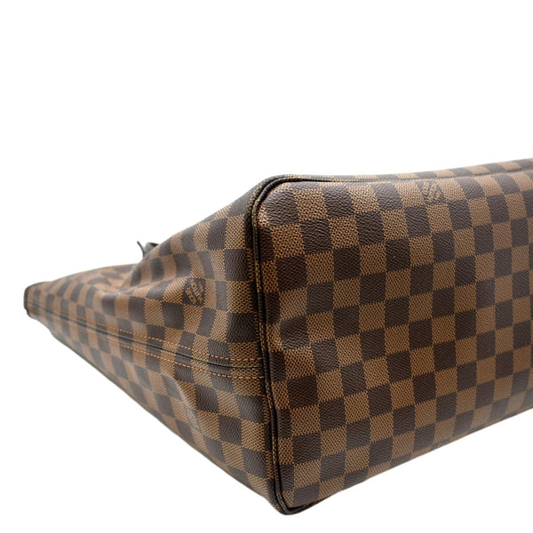 LOUIS VUITTON Neverfull GM Damier Ebene Tote Shoulder Bag Brown