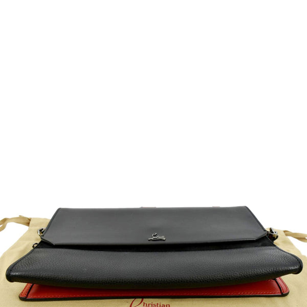 CHRISTIAN LOUBOUTIN Loubiblues Studded Leather Tote Shoulder Bag Black