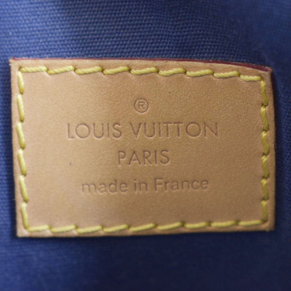 LOUIS VUITTON Alma PM Monogram Vernis Leather Satchel Bag Blue